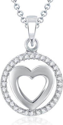 

Meenaz Lovely Heart Cubic Zirconia Alloy Pendant