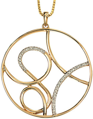 

Facetzinspire Real Gold-plated, Platinum Diamond Silver Pendant