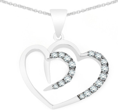 

Johareez Rhodium Cubic Zirconia Sterling Silver Pendant