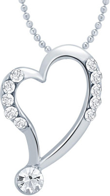 

Sukkhi Resplendent Valentine Heart Rhodium Alloy Pendant