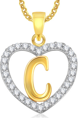 

Amaal Heart 'C' Alphabet PendantFor Girls & Women Alloy Pendant