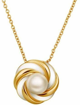 

Aaishwarya Exotic Golden Spiral Alloy Pendant
