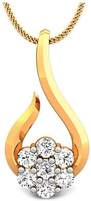 

Samaira Gem and Jewelery Forever 14kt Swarovski Crystal Yellow Gold Pendant