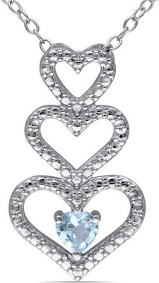 

Kiara Jewellery Sachi Rhodium Swarovski Zirconia Sterling Silver Pendant
