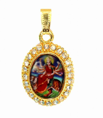 

Rich & Famous Elegant Gold Durgamata Cubic Zirconia Alloy Pendant