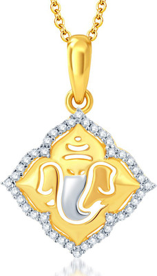 

Sukkhi Modern Ganesha God Gold-plated, Rhodium Alloy Pendant