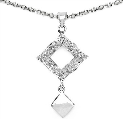 

Johareez Rhodium Cubic Zirconia Sterling Silver Pendant