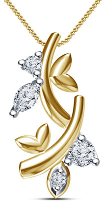 

Vorra Fashion Pretty Fancy Gold-plated Cubic Zirconia Sterling Silver Pendant