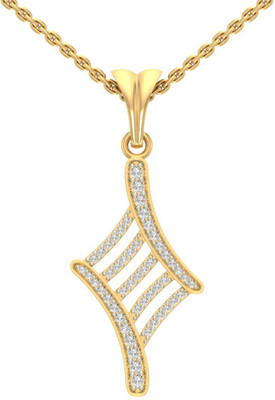 

Jewels5 Calotropis Cross 14kt Diamond Yellow Gold Pendant