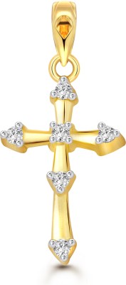VIGHNAHARTA Jesus Christ Cross Gold-plated Cubic Zirconia Alloy Pendant