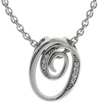 

Kiara Jewellery Swpnali Rhodium Swarovski Zirconia Sterling Silver Pendant