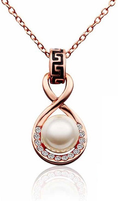 

Aaishwarya Style 8 Design Rosegold Plated Crystal Alloy Pendant