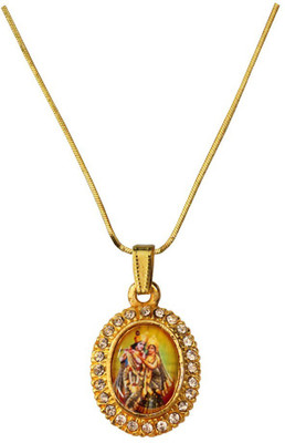 

Rich & Famous Elegant Radha Krishna Alloy Pendant