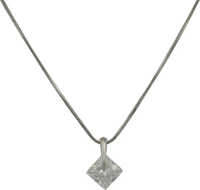 HIGH TRENDZ Aura Sterling Silver Cubic Zirconia Alloy Pendant