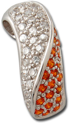 33% OFF on Exxotic Jewelz Style Diva Rhodium Silver Pendant