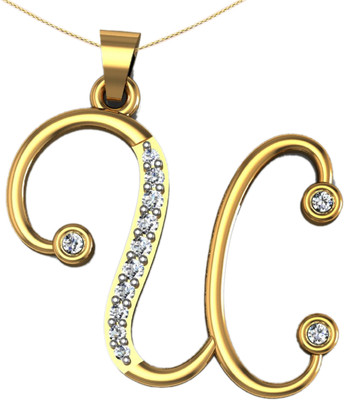 31% OFF on Suvam Jewels Gold-plated Zircon Sterling Silver Pendant