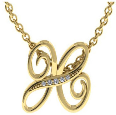 

Kiara Jewellery Navinya Rhodium Swarovski Zirconia Sterling Silver Pendant