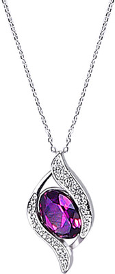 

Aaishwarya Silver Swarovski Crystal Alloy Pendant
