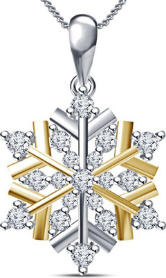 

Vorra Fashion Snowflake Fancy Pendant Platinum Cubic Zirconia Sterling Silver Pendant