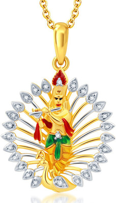 

Sukkhi Murlidhar Krishna Kanhaiya Meenakari God Gold-plated, Rhodium Alloy Pendant