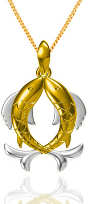 52% OFF on Exxotic Jewelz Rhodium, Gold-plated Silver Pendant