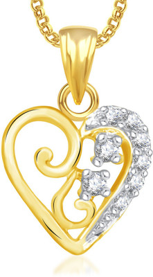 

Amaal Heart Love exclusive Pendant For Girls,Women Gold-plated Alloy Pendant