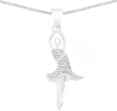 

Johareez Rhodium Cubic Zirconia Sterling Silver Pendant