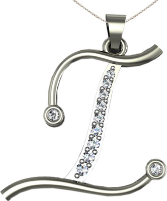 24% OFF on Suvam Jewels Rhodium Zircon Sterling Silver Pendant