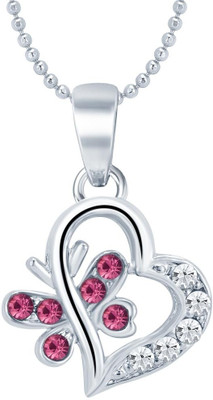 

Sukkhi Romantic Valentine Heart Rhodium Alloy Pendant
