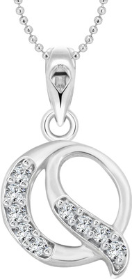 

Vighnaharta "Q" Alphabet Gold-plated Cubic Zirconia Alloy Pendant