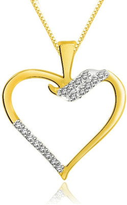 28% OFF on Sparkles Diamond Yellow Gold Pendant