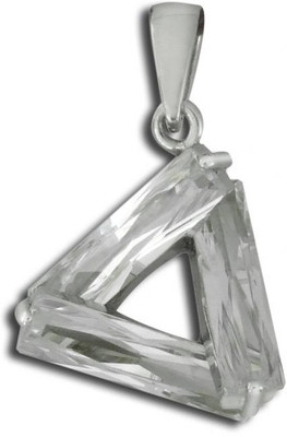 32% OFF on Exxotic Jewelz Style Diva Rhodium Silver Pendant