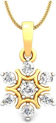 

Samaira Gem and Jewelery Cluster 14kt Swarovski Zirconia Yellow Gold Pendant