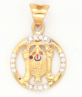 

Bhurmal Aidanmal Jewellers Tirupati Balaji 18kt Cubic Zirconia Yellow Gold Pendant