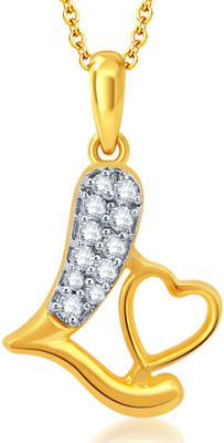 

Sukkhi Stylish Love Gold-plated, Rhodium Alloy Pendant