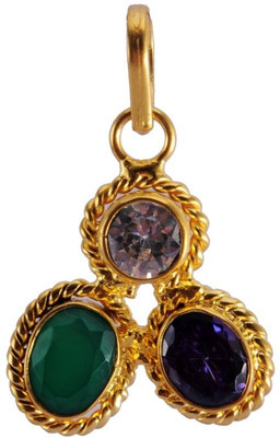 Astrology Paradise Trisakti Education & Wealth kavach Rhodium Onyx, Zircon, Quartz Copper Pendant Astrology Paradise Trisakti Education & Wealth kavach Rhodium Onyx, Zircon, Quartz Copper Pendant