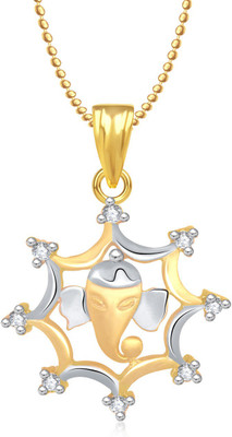 

Meenaz Star Shape Gaanraya Gold & Rhodium Cubic Zirconia Alloy Pendant