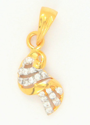 

Bhurmal Aidanmal Jewellers Love Forever 18kt Cubic Zirconia Yellow Gold Pendant
