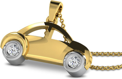 29% OFF on Sparkles Diamond Yellow Gold Pendant