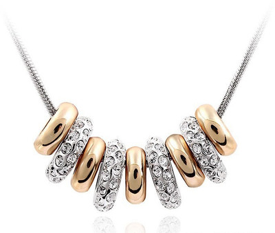 

Silver Shoppee Circles of hope Gold-plated, Rhodium Cubic Zirconia Alloy Pendant