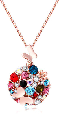 University Trendz Univ_002 Gold-plated Crystal Alloy Pendant