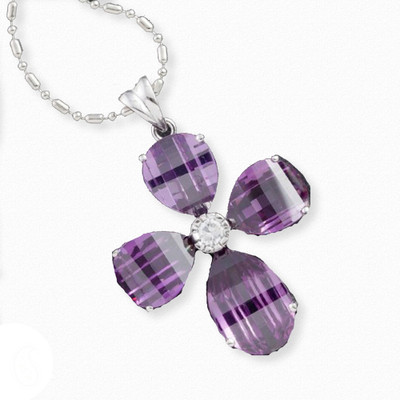 24% OFF on AAPNO RAJASTHAN Flower shape CZ pendant Silver Locket