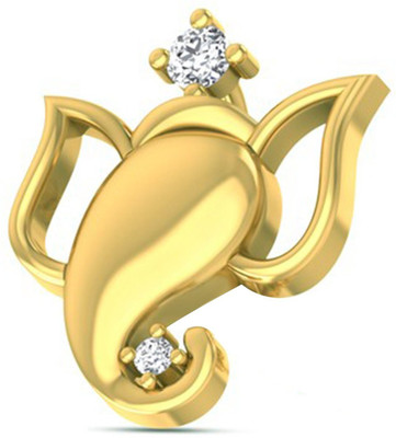 

Anopchand Tilokchand Jewellers Ganesh Gold-plated Cubic Zirconia Silver Pendant
