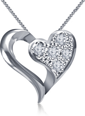 33% OFF on Kirati Heart Design Platinum Silver Pendant