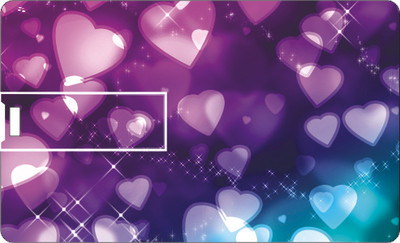 61% OFF on Printland Credit Card Multi Hearts 8 GB Pen Drive(Multicolor)