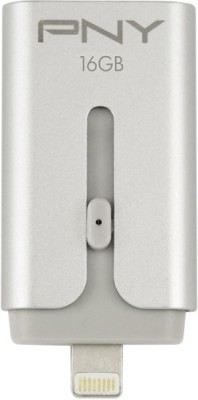 

PNY Duo-Link for iPhone and iPad + on the Go 16 GB Pen Drive(Silver)