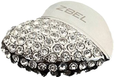 

Z'BEL Valentine Heart Shaped Bling 4 GB Pen Drive(Silver)