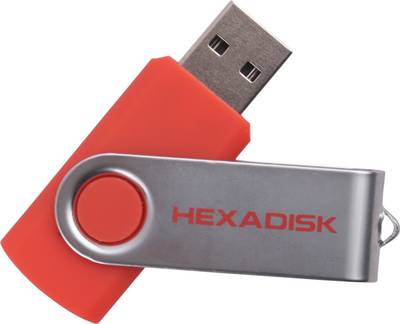 Hexadisk Hex8_R 8 GB  Pen Drive (Red) 