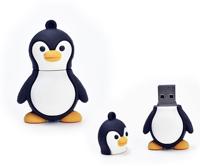 

GeekGoodies Fancy Penguin 8 GB Pen Drive(Black, White)