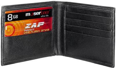 Moserbaer Zap Credit Card Shape 8 GB  Pen Drive (Red) 